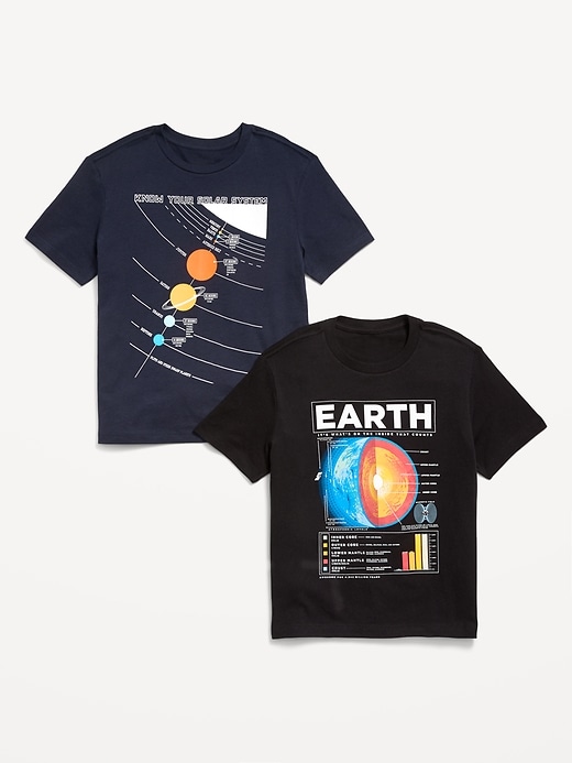 View large product image 1 of 2. Short-Sleeve Graphic T-Shirt 2-Pack for Boys