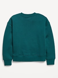 View large product image 3 of 3. Vintage Oversized Crew-Neck Graphic Sweatshirt for Girls