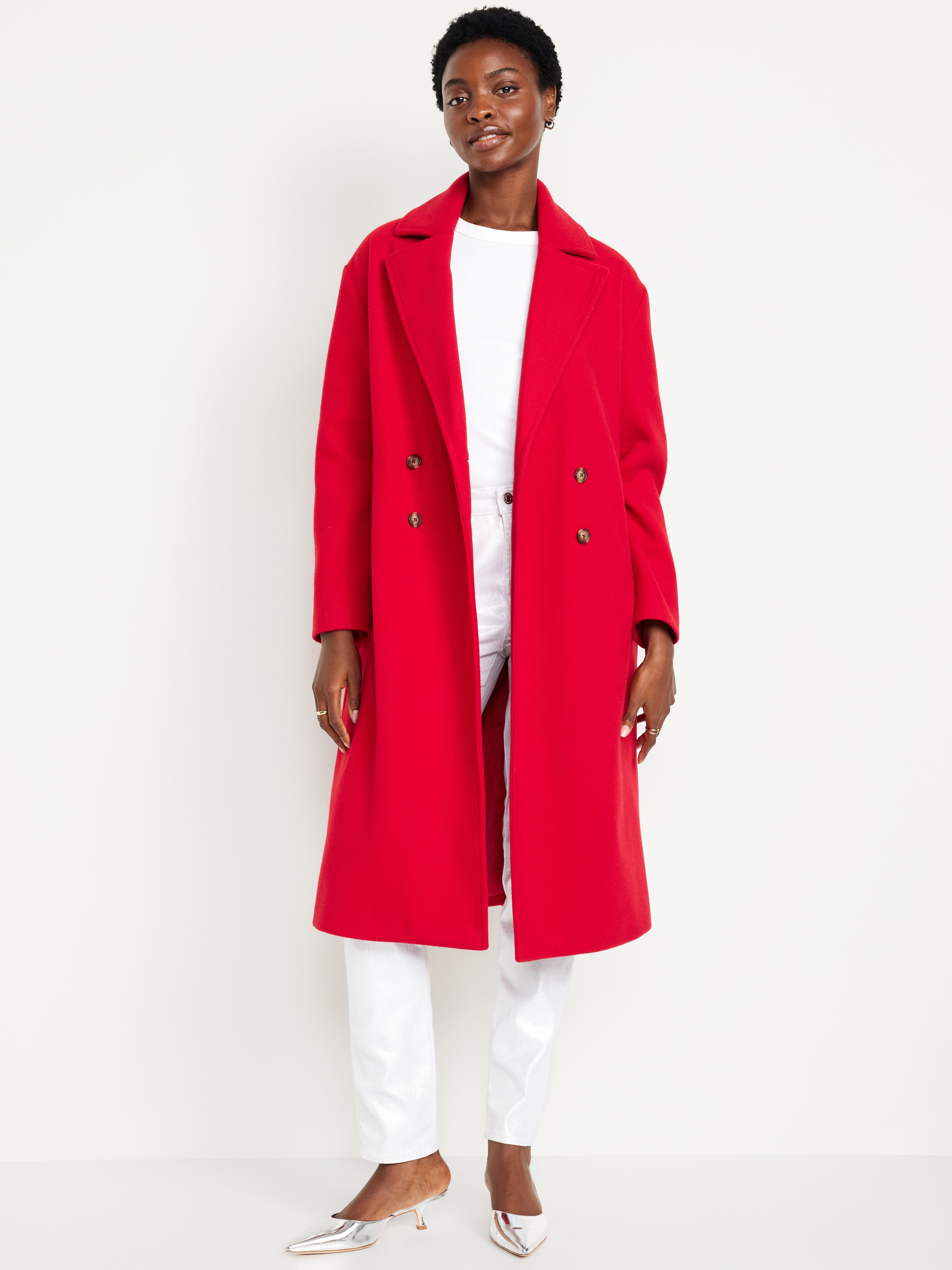00’s Belted long coat Oversized Trench Coat With Belt Curve & Plus For Daily Casual