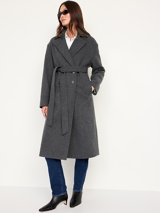 Image number 3 showing, Oversized Belted Coat