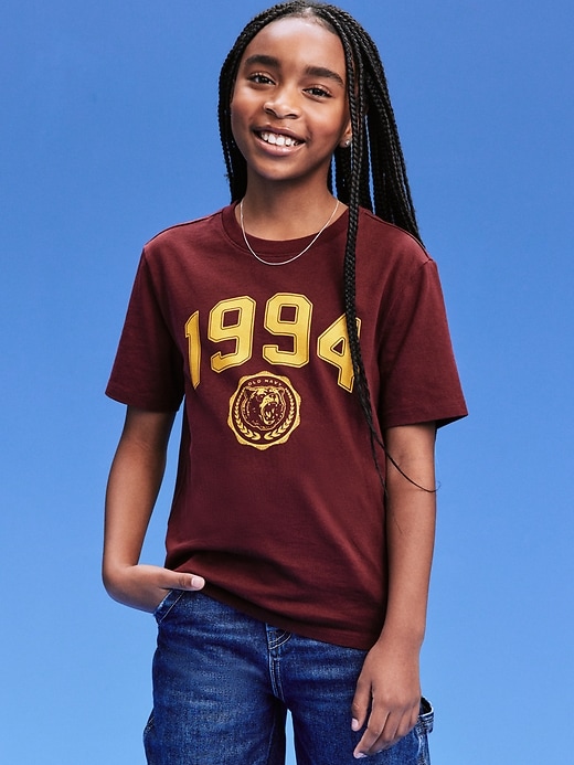 Image number 8 showing, '94 Gender-Neutral Logo-Graphic T-Shirt for Kids