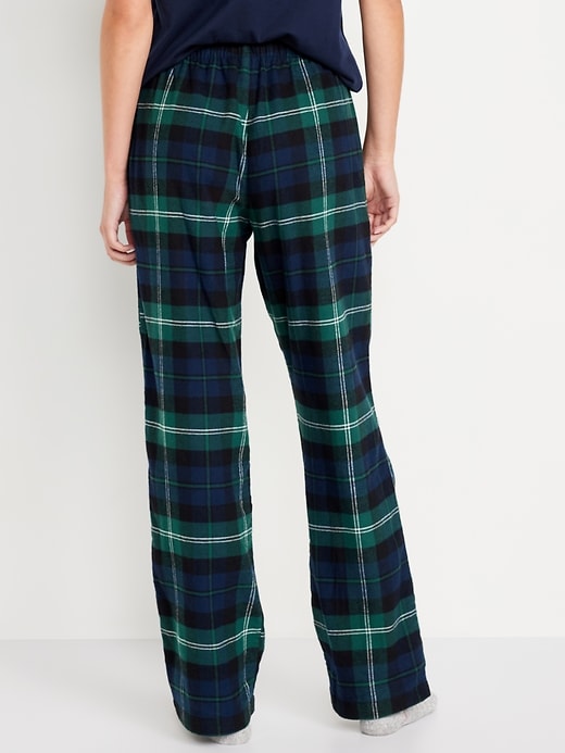 Image number 2 showing, Mid-Rise Flannel Pajama Pants for Women