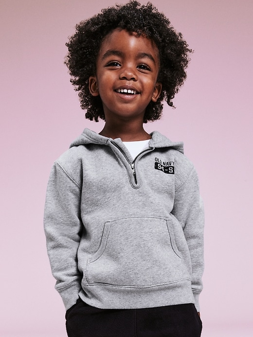 Image number 4 showing, '94 Unisex Half-Zip Logo-Graphic Hoodie for Toddler