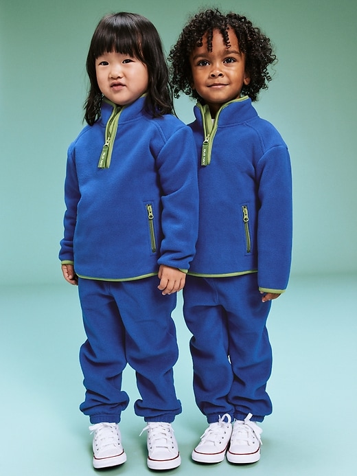 Image number 1 showing, '94 Unisex Microfleece Joggers for Toddler