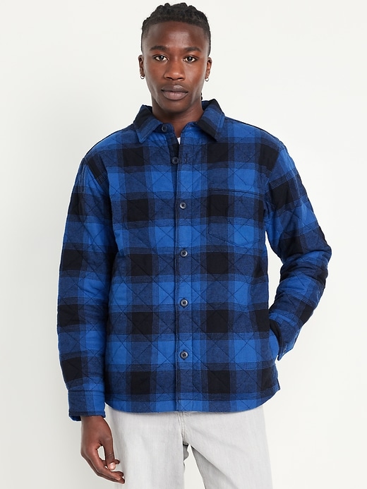 Image number 1 showing, Quilted Button-Down Shacket