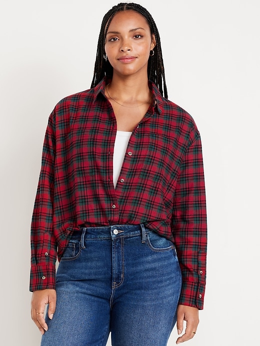 Image number 5 showing, Button-Down Flannel Tunic