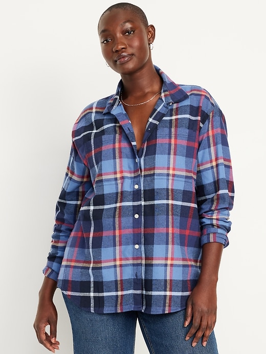 Image number 5 showing, Button-Down Flannel Tunic