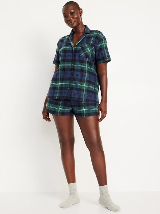 Image number 5 showing, Flannel Pajama Short Set