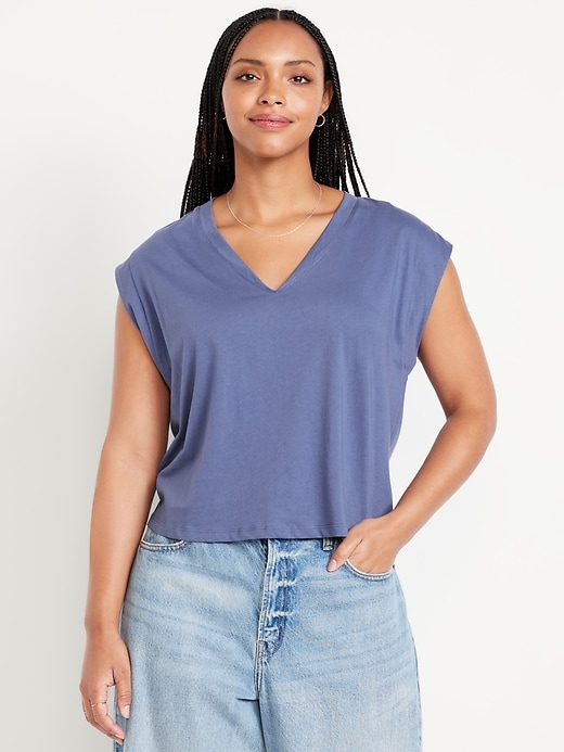 Image number 5 showing, Sleeveless V-Neck Top