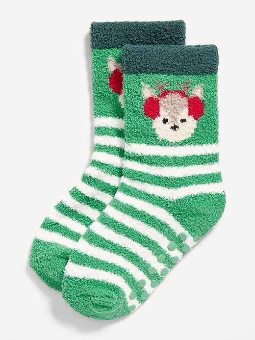 View large product image 1 of 1. Unisex Cozy Holiday Socks for Toddler &amp; Baby