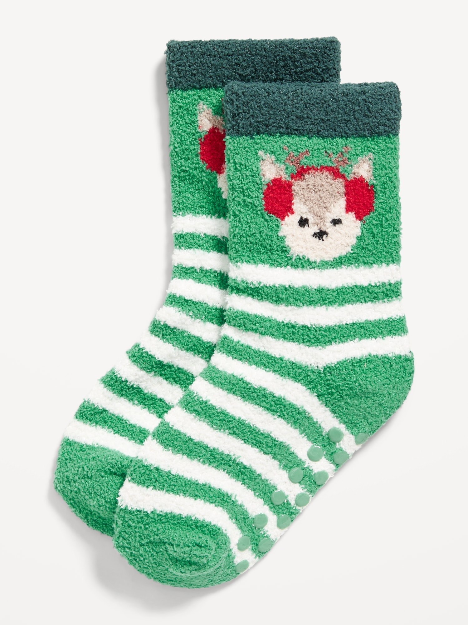 Unisex Cozy Holiday Socks for Toddler & Baby - Brown