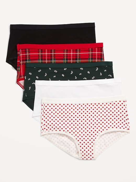 View large product image 1 of 3. High-Waisted Everyday Cotton Underwear  5-Pack