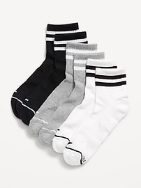 Image number 1 showing, Athletic Quarter Crew Sock 3-Pack for Women