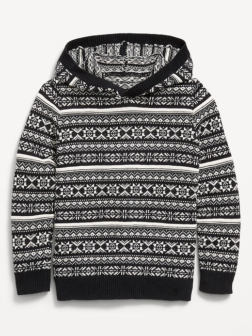 View large product image 2 of 3. Fair Isle Pullover Hoodie for Boys