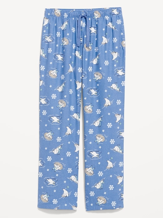 Image number 4 showing, Mid-Rise Printed Flannel Pajama Pants