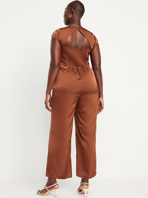 Image number 5 showing, Fit &amp; Flare Satin Jumpsuit