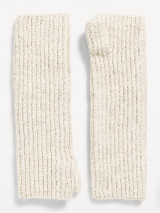 View large product image 1 of 1. Thick-Knit Fingerless Gloves