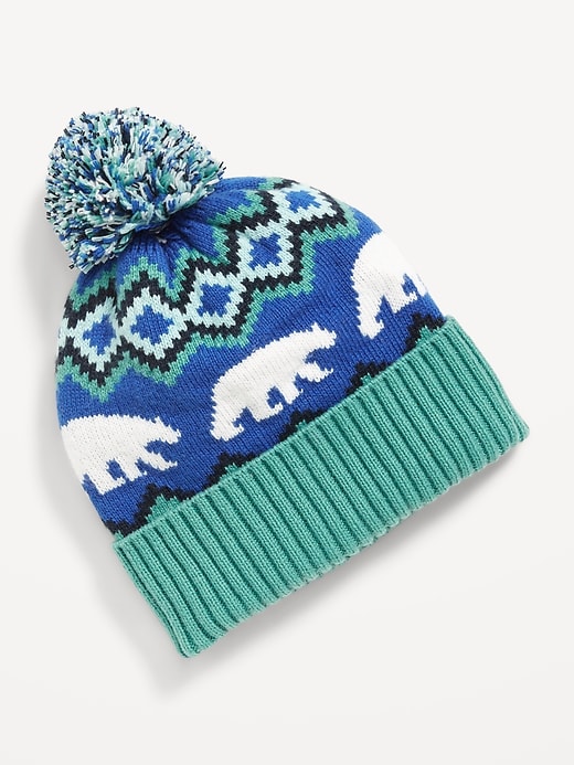 View large product image 1 of 1. Pom-Pom Beanie for Boys