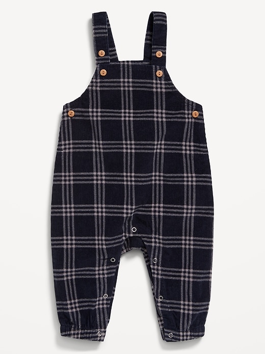 View large product image 1 of 2. Plaid Corduroy Overalls for Baby