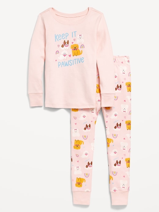 View large product image 2 of 3. Printed Snug-Fit Pajama Set for Toddler &amp; Baby