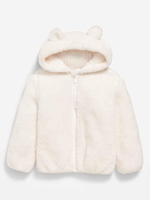 View large product image 1 of 3. Sherpa Critter Zip-Front Hooded Jacket for Toddler Girls