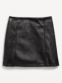 View large product image 4 of 5. Faux-Leather Skirt for Girls