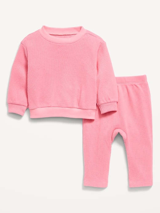 View large product image 1 of 2. Thermal-Knit Sweatshirt and Pants Set for Baby