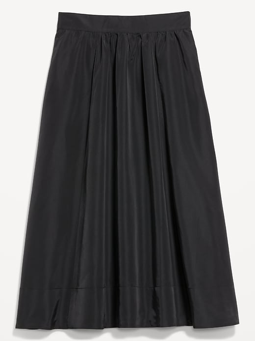 Image number 4 showing, Shirred Midi Swing Skirt