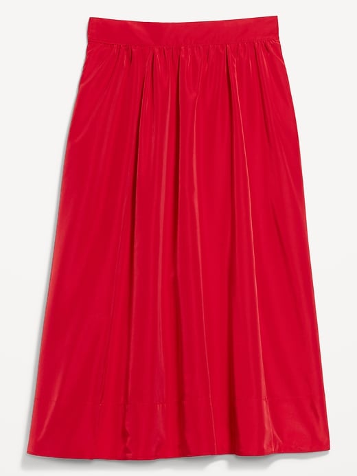 Image number 4 showing, Taffeta Midi Swing Skirt