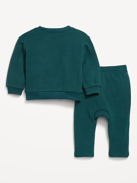 View large product image 2 of 3. Thermal-Knit Sweatshirt and Pants Set for Baby