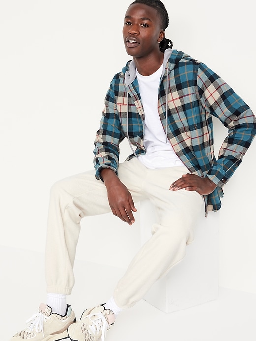 Image number 3 showing, Hooded Flannel Shirt