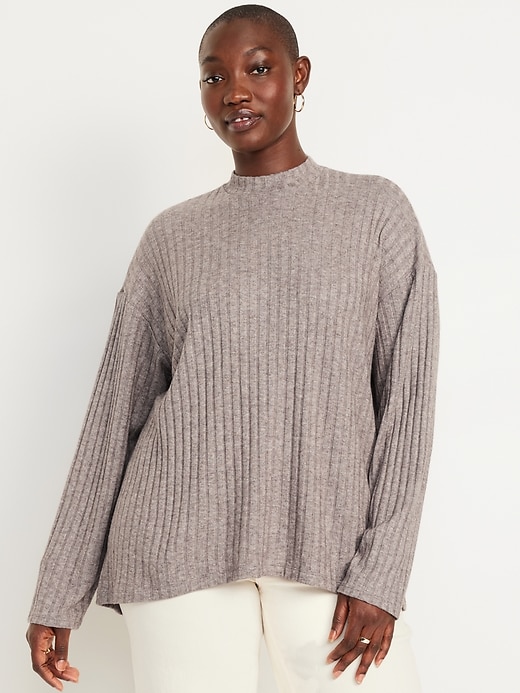 Image number 5 showing, Cozy Mock-Neck Tunic