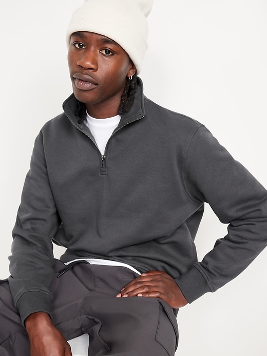 Image number 3 showing, Oversized Fleece Quarter Zip