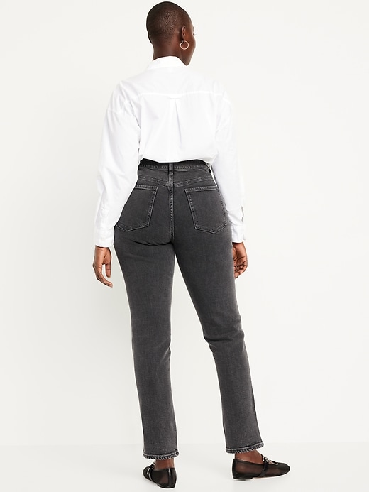 Image number 5 showing, Curvy High-Waisted OG Straight Ankle Jeans