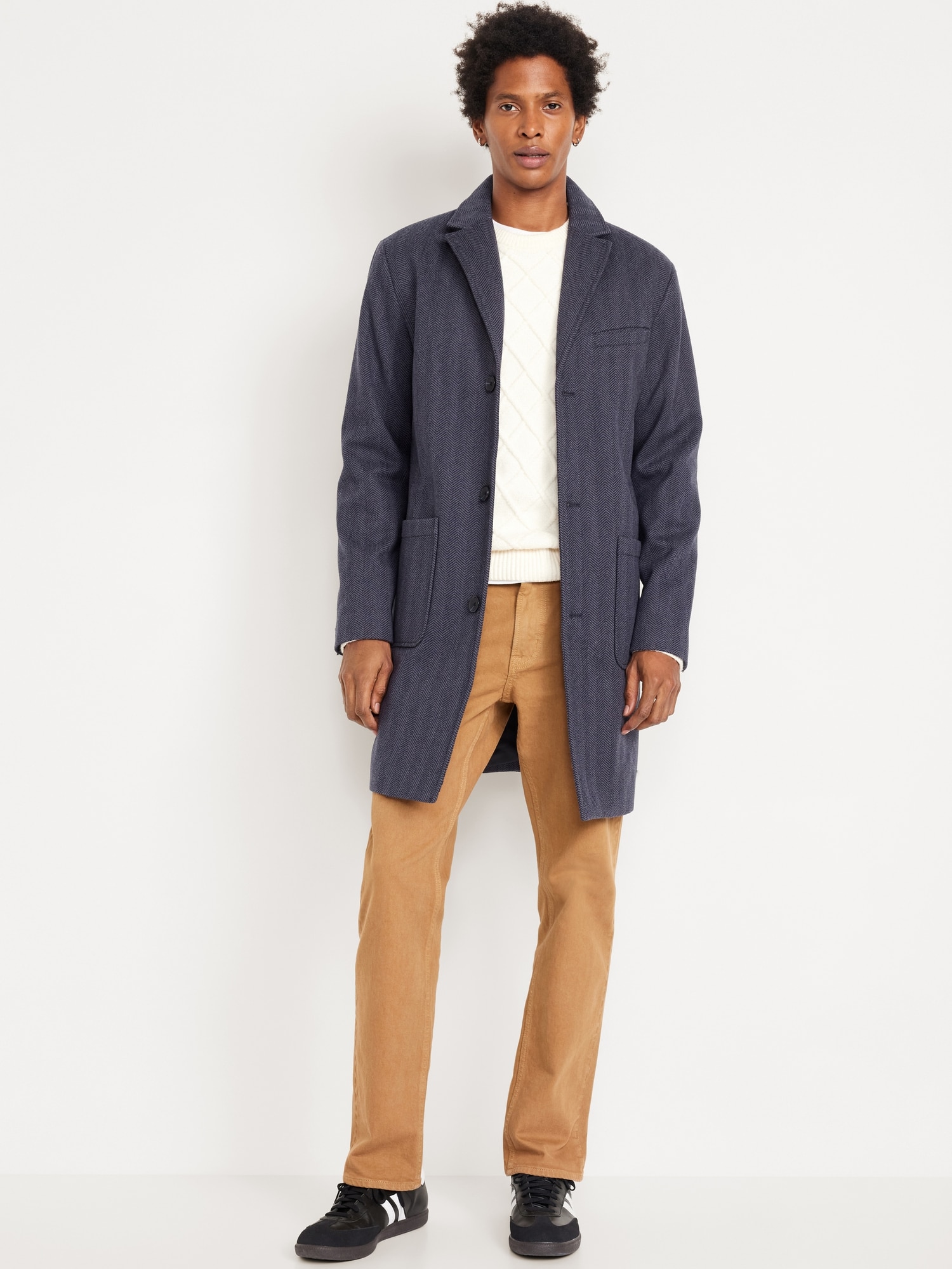 Old Navy Men s Herringbone Topcoat