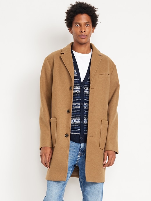 Image number 1 showing, Button-Front Topcoat