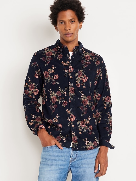 Image number 1 showing, Button-Down Corduroy Shirt