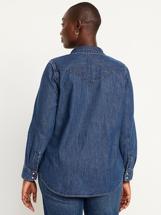 Image number 6 showing, Classic Button-Down Jean Shirt