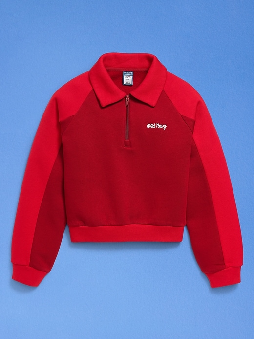 Image number 4 showing, '94 Logo-Graphic Quarter-Zip Sweatshirt for Girls