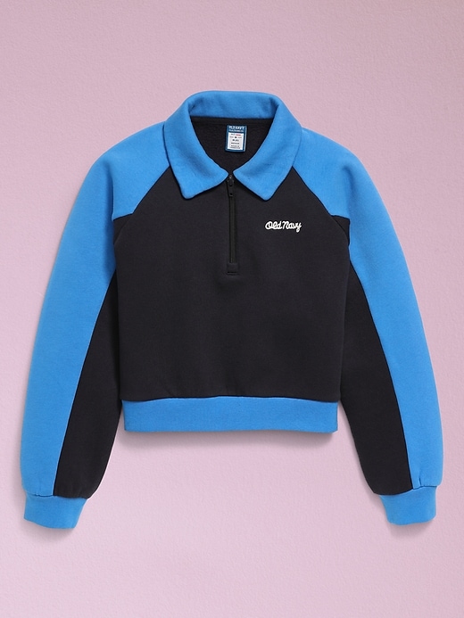 Image number 4 showing, '94 Logo-Graphic Quarter-Zip Sweatshirt for Girls