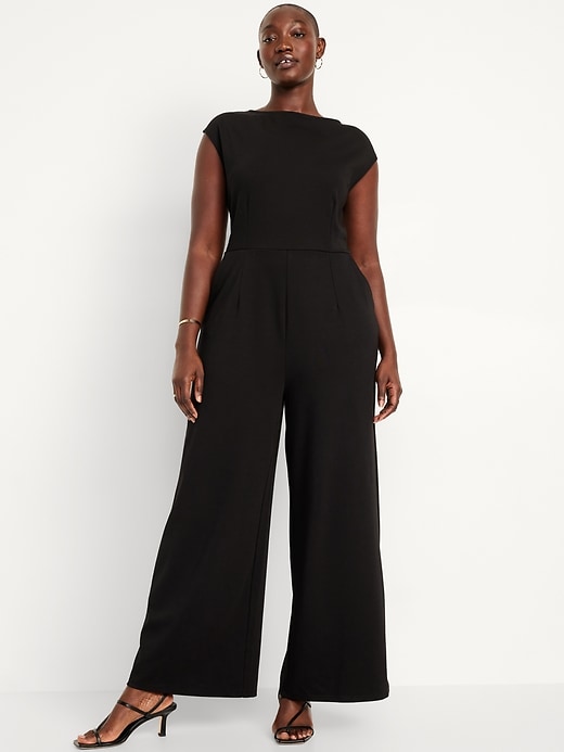 Image number 4 showing, Ponte-Knit Jumpsuit