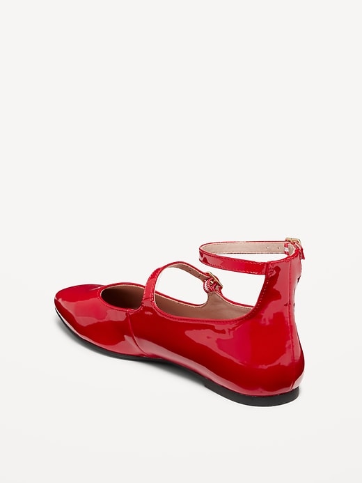 Image number 7 showing, Double-Strap Faux Leather Mary Jane Flats