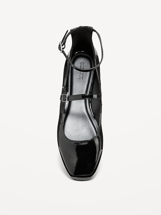 Image number 2 showing, Double-Strap Faux Leather Mary Jane Flats