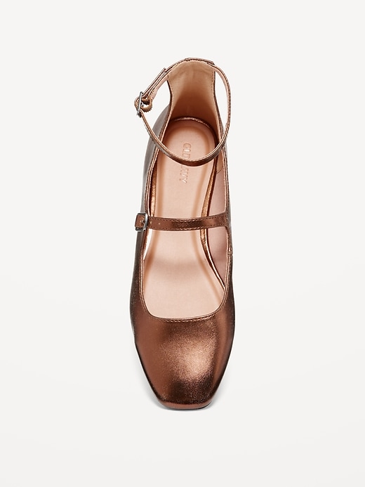 Image number 8 showing, Double-Strap Faux Leather Mary Jane Flats