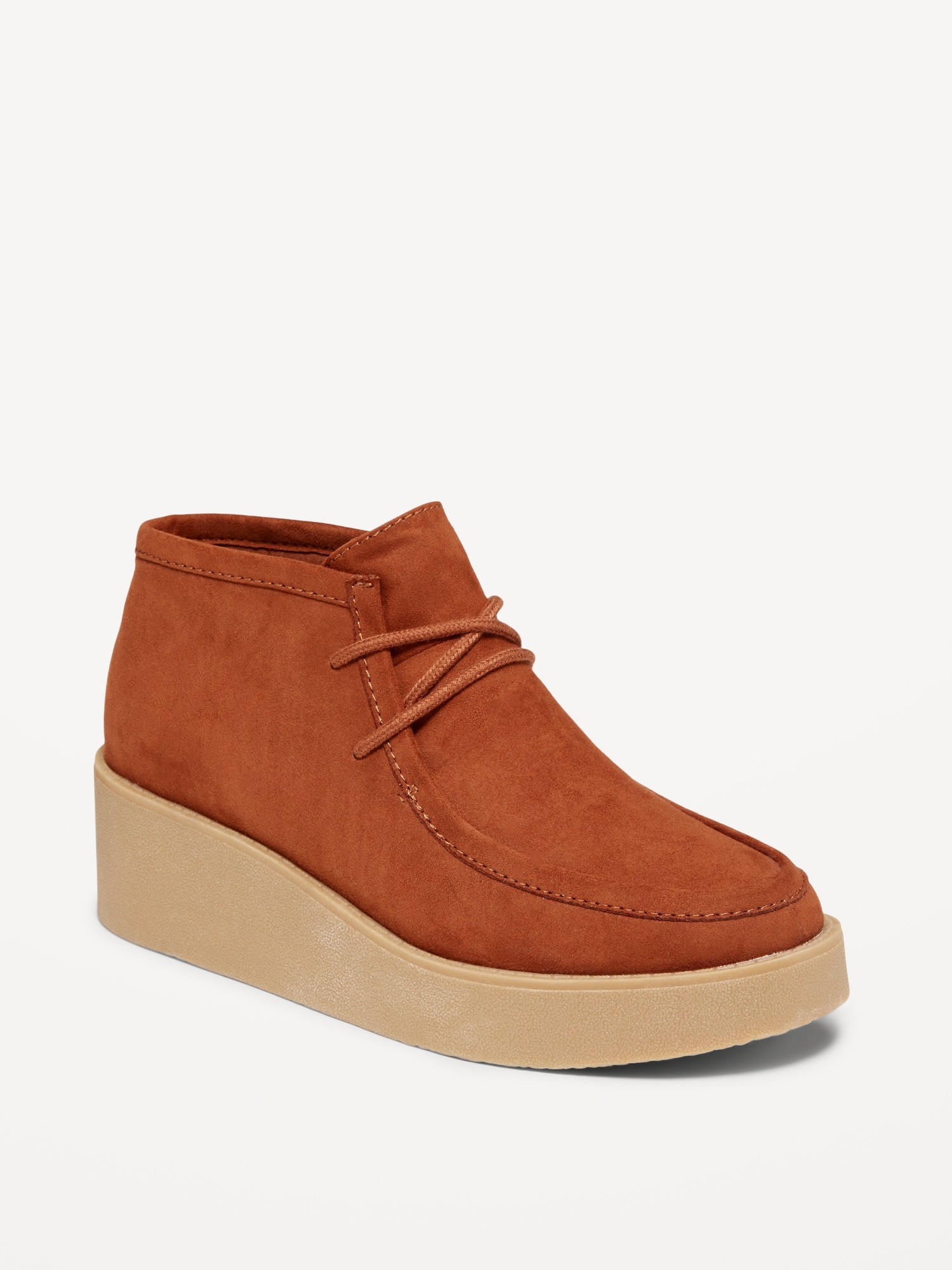 Faux Suede Platform Booties Old Navy