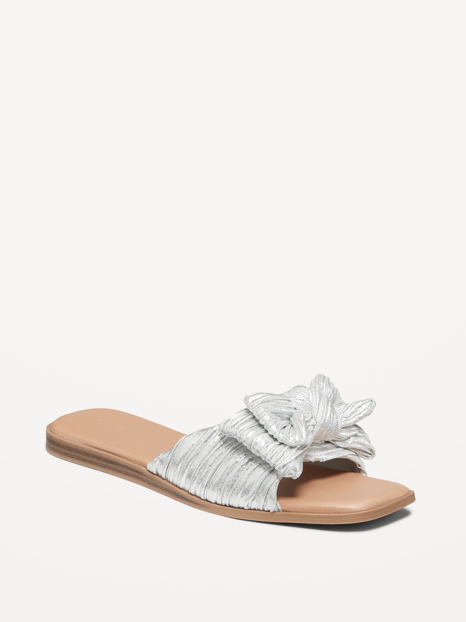 Knot-Front Slide Sandals | Old Navy