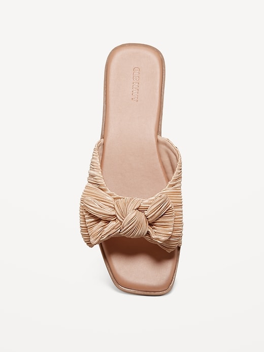 Image number 5 showing, Knot-Front Slide Sandals