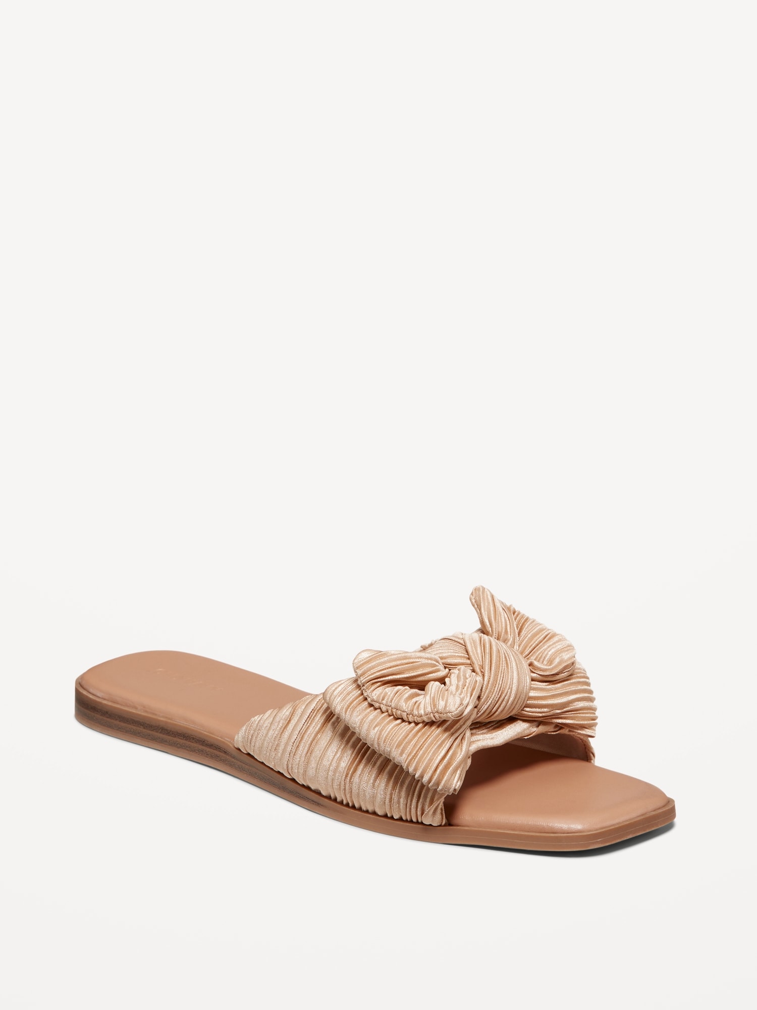 Knot-Front Slide Sandals | Old Navy