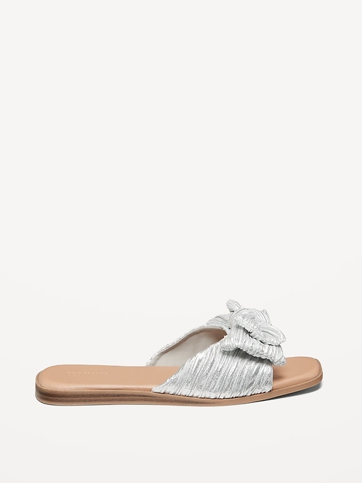 Image number 3 showing, Knot-Front Slide Sandals