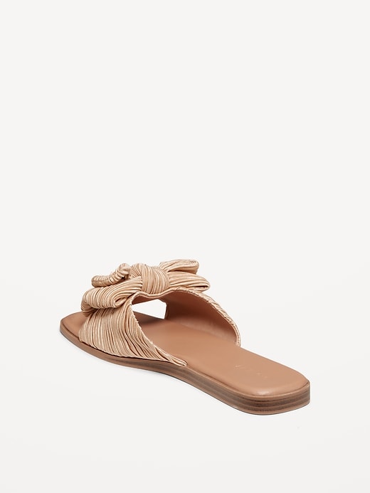 Image number 7 showing, Knot-Front Slide Sandals